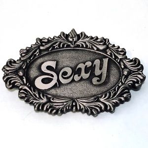 Rare Vintage “Sexy” 1970’s Belt Buckle